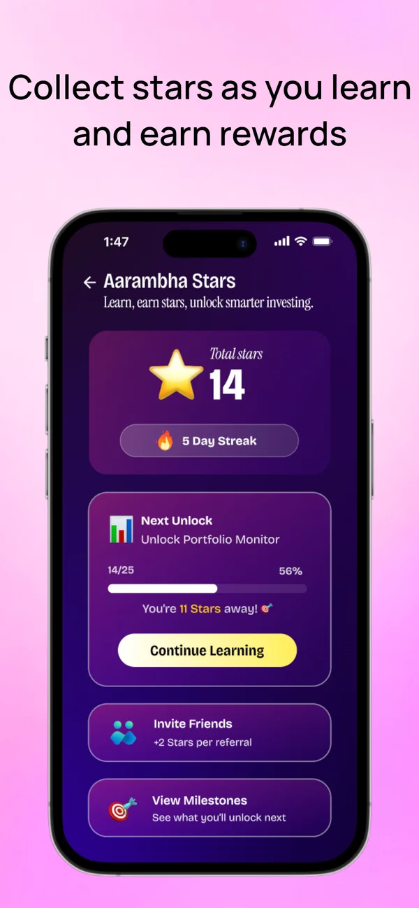 Aarambha Stars and streaks